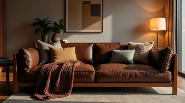 Apporter style et fonctionnalité avec un bout de canapé en noyer