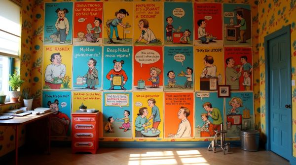 Habiller ses murs avec des posters illustrés pleins d'humour